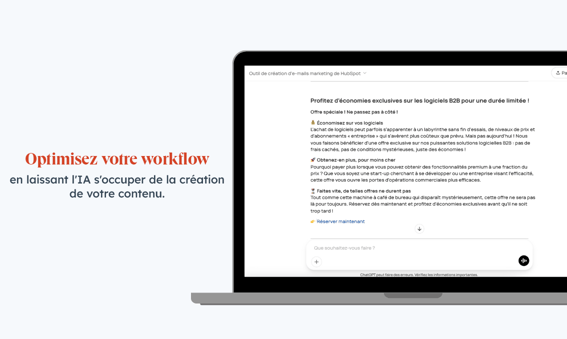 Un workflow optimisé