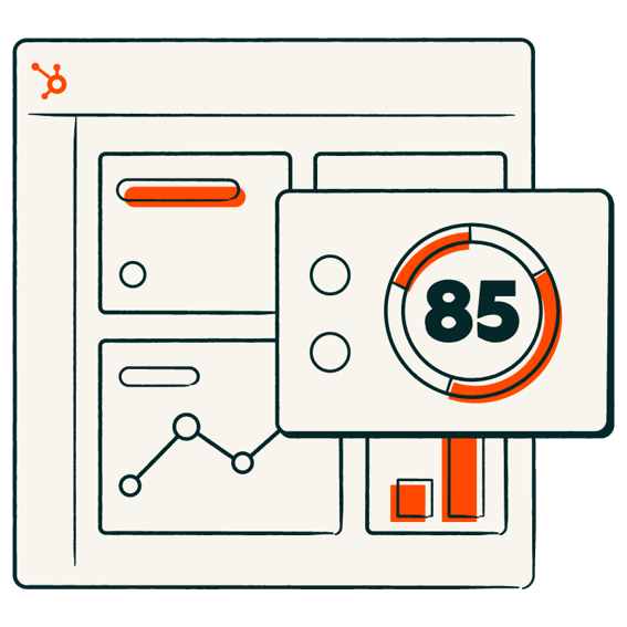 Pictogramme Reporting et tableaux de bord