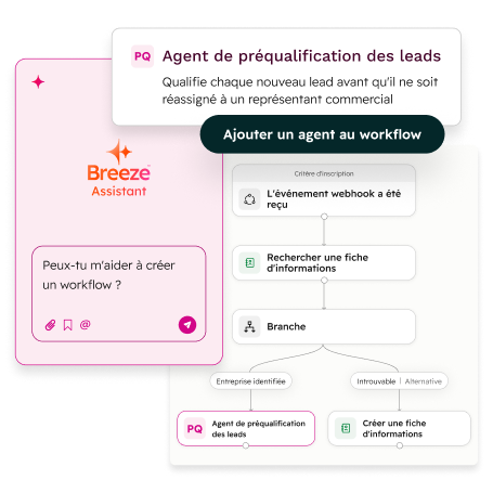 interface du générateur d'agents IA HubSpot