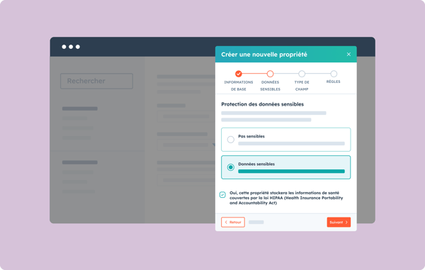 Activation de la protection des données confidentielles sensibles