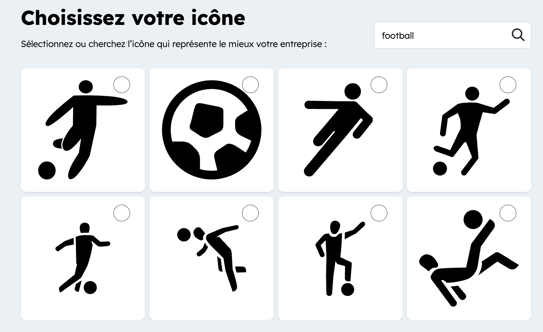 icônes pour son logo sport
