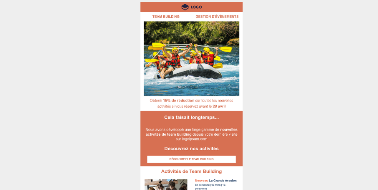 Modèle de newsletter de réengagement