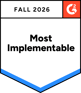 G2 Badge Winter 2023 - Most Implementable