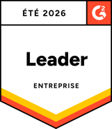 Badge G2 Leader pour les grandes entreprises