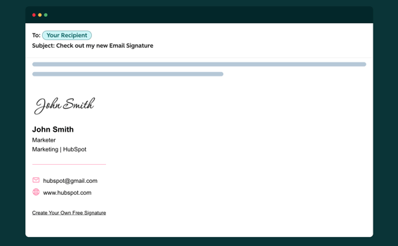 Exemple de signature manuscrite
