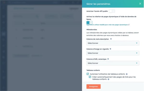 Gestion des accès au contenu HubDB