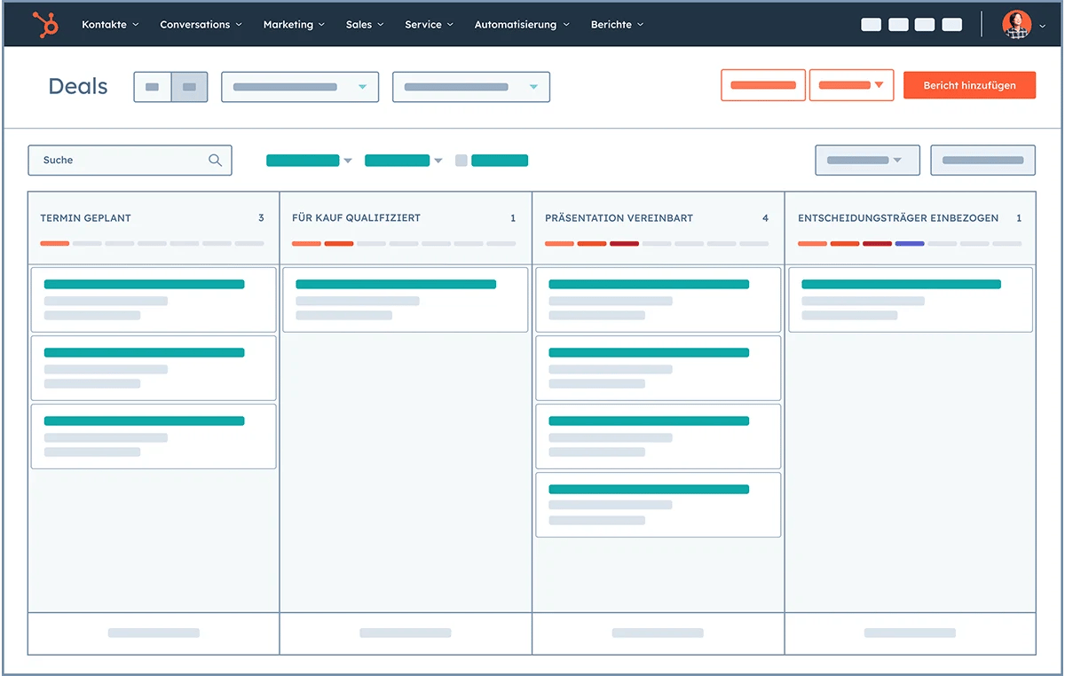 Gestion du pipeline du CRM HubSpot