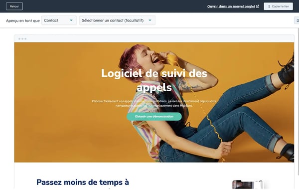 Capture d'écran de l'interface de l'éditeur en mode Aperçu