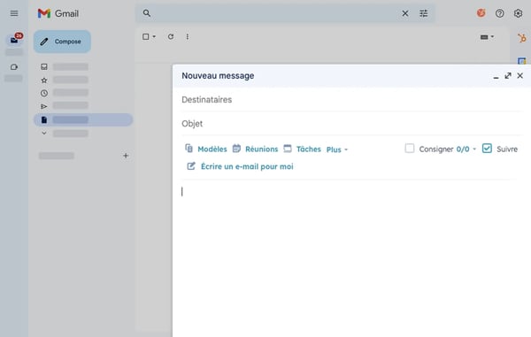 Options du logiciel de rédaction d'e-mails IA dans Gmail