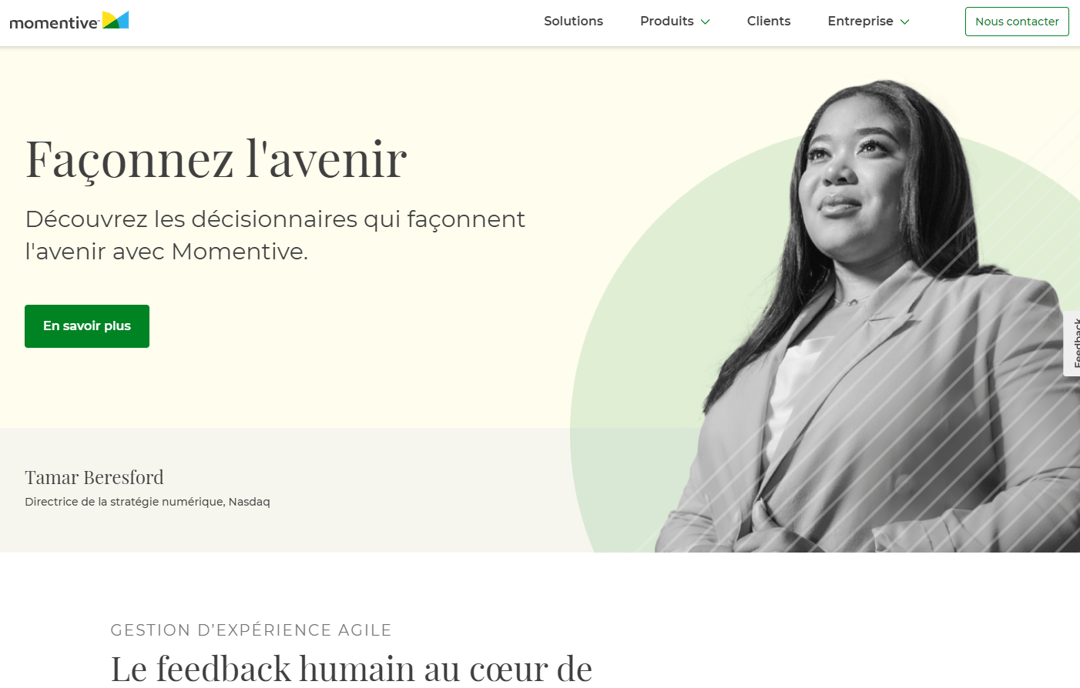 Momentive screenshot