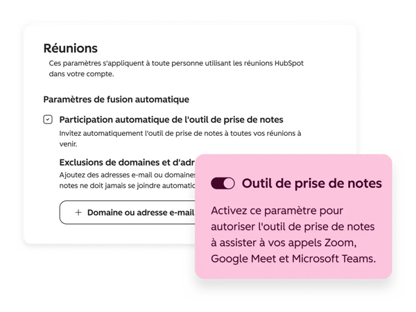 réunions