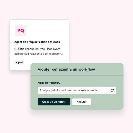 exécution d'agent IA dans un workflow