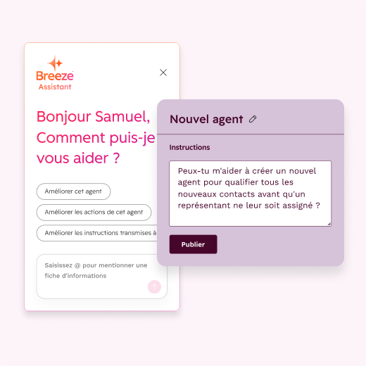 configuration avant la génération agent IA
