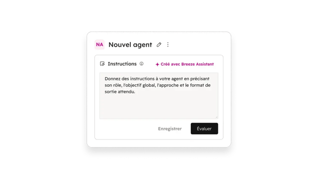 Instructions pour créer un nouvel agent IA