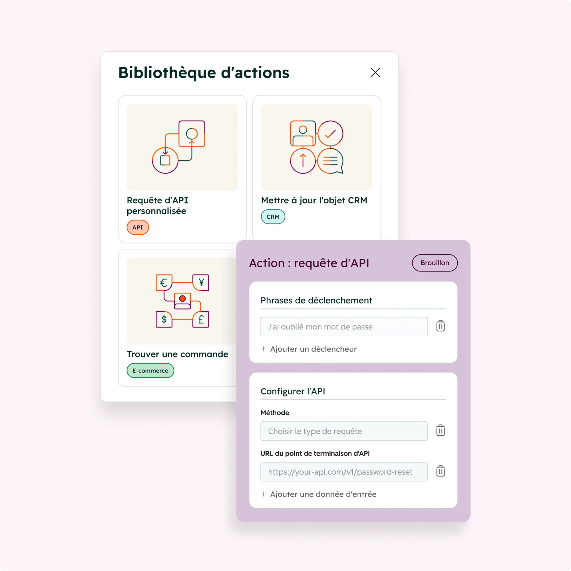 interface de l'agent pour les données : contactez les acheteurs au bon moment