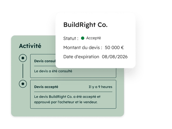 Devis personnalisables dans l'interface utilisateur des outils CPQ de HubSpot