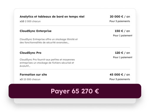 Outils de paiement de HubSpot
