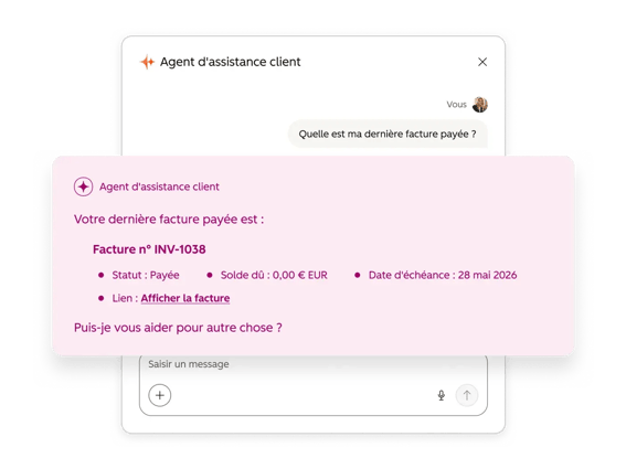 Capture d'écran de HubSpot affichant la configuration d'un lien de paiement par un utilisateur pour collecter les paiements des clients