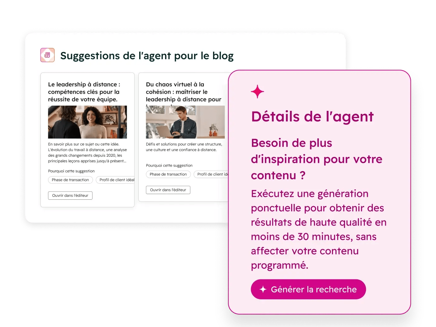 Agent IA de recherche de blogs du Content Hub