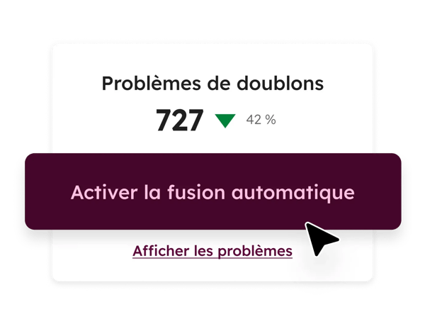 Fusion automatique des données