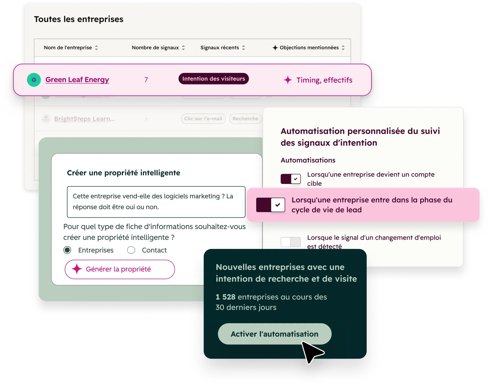 agent pour les données en action