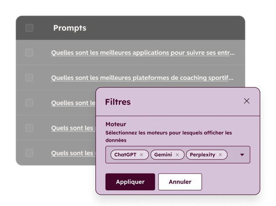 Suivi des prompts en AEO ou GEO