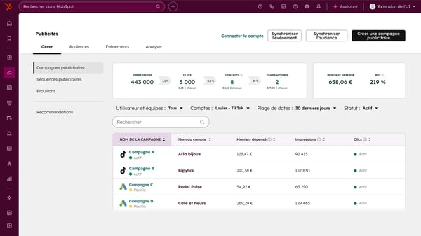 Analyse du ROI et du budget des publicités