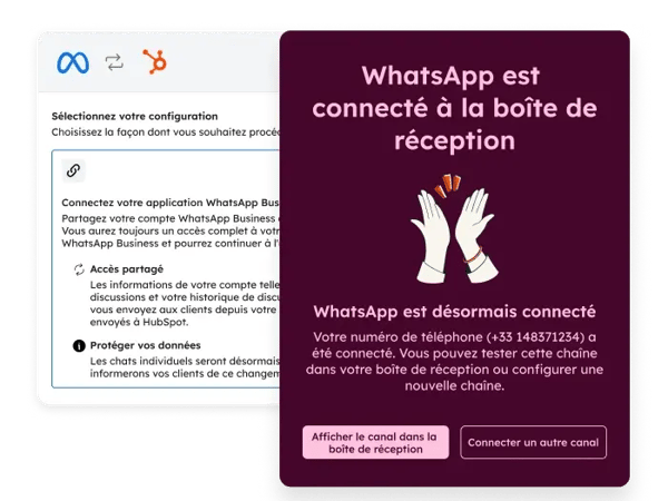 Intégration HubSpot et Meta