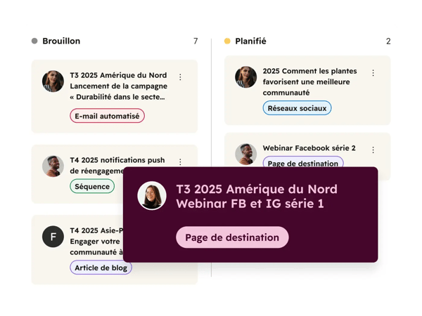 Marketing Hub – Kanban Board