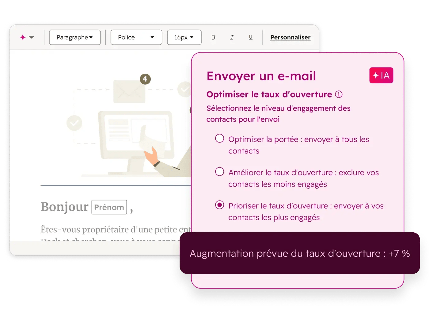 envoi d'un e-mail au bon moment