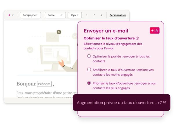 Choix du meilleur moment pour envoyer un e-mail grâce à l'IA