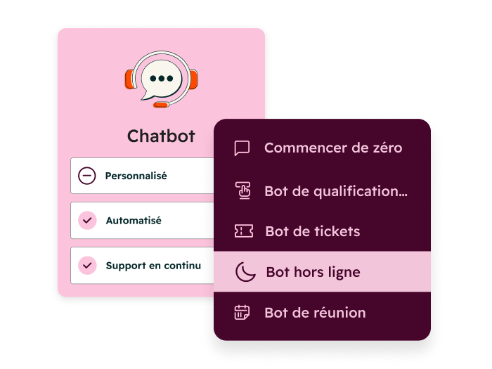 Aperçu du créateur de chatbots