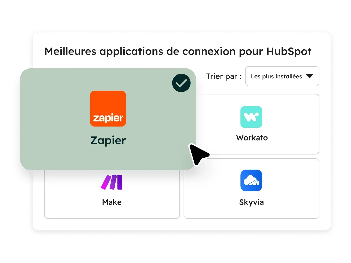 Intégrations HubSpot et autres applications