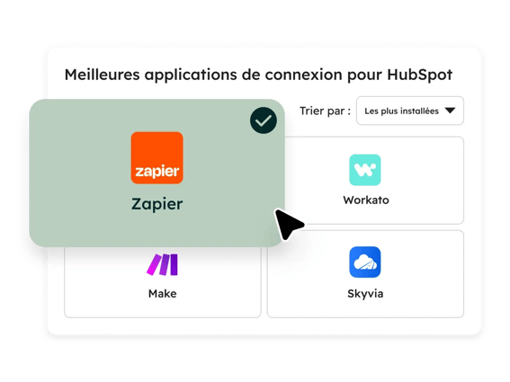 Marketplace des applications et intégrations
