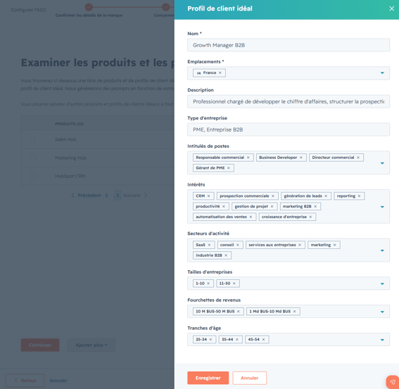 creation icp hubspot aeo