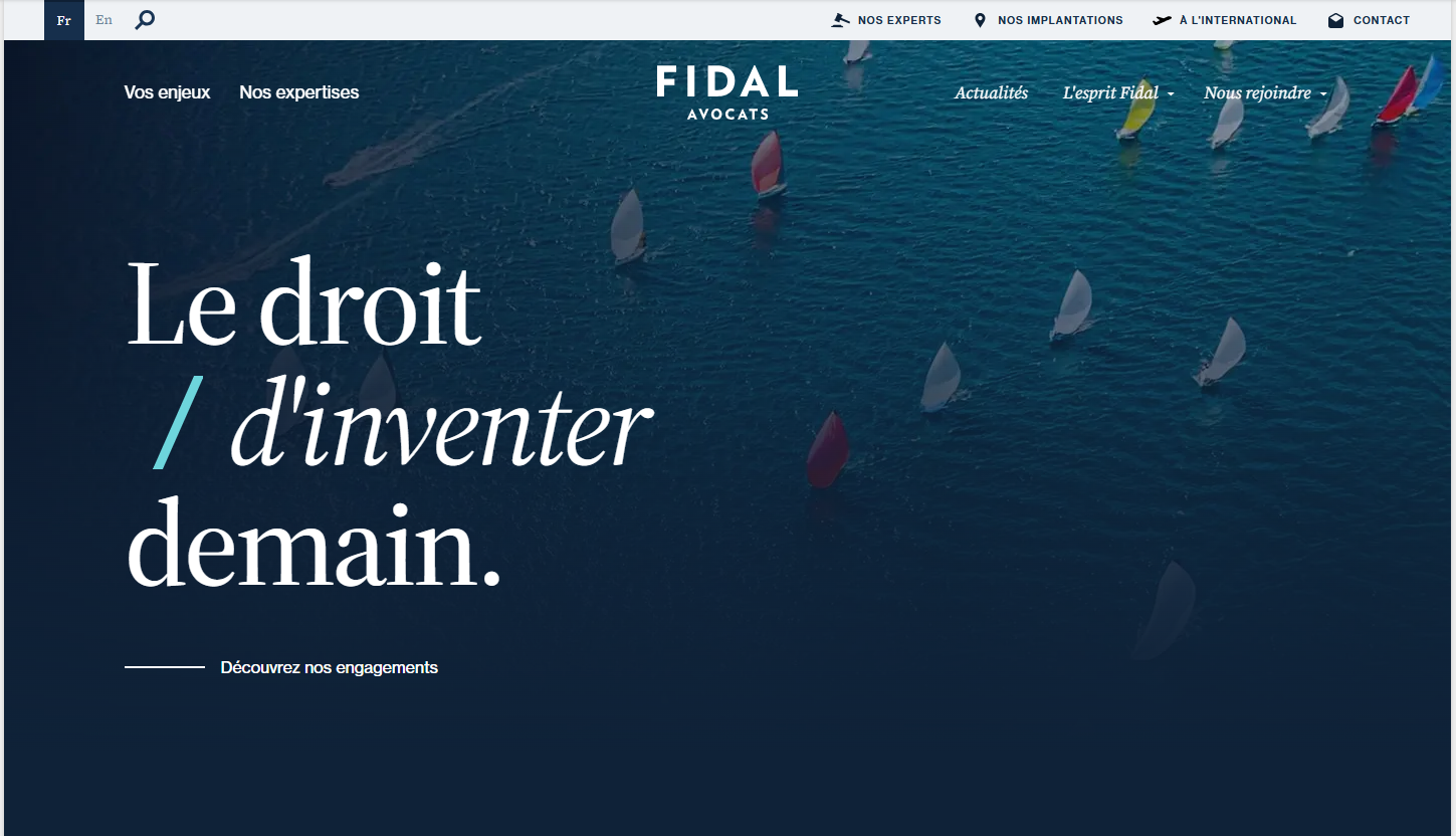 Site web du cabinet Fidal