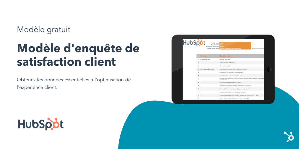 Modèle d'enquête de satisfaction client