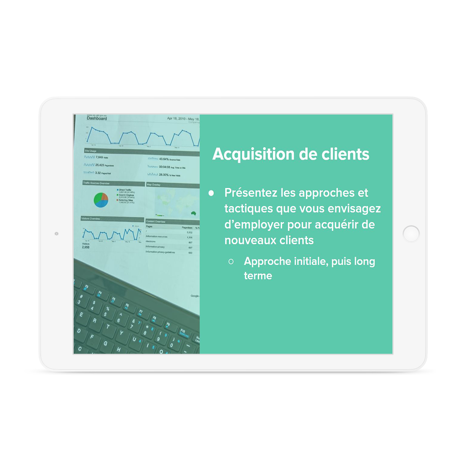 Modèle de présentation de pitch pour start-ups