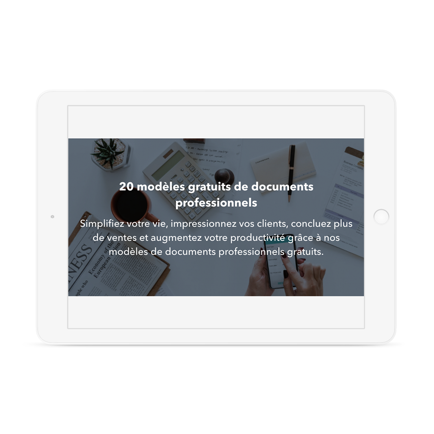 20 modèles gratuits de documents professionnels